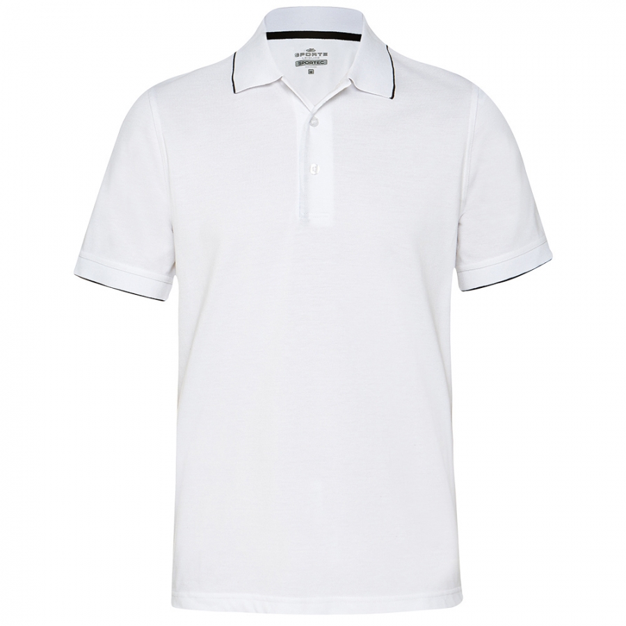 MENS DUET POLO - White / French Navy