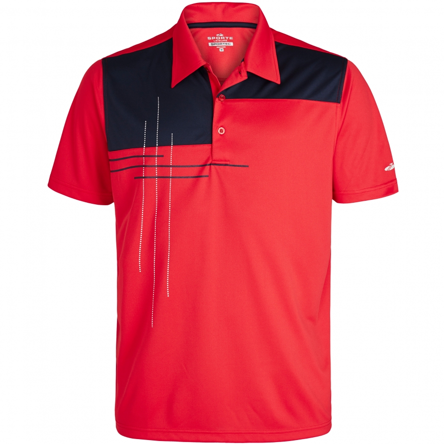 MENS GINO POLO - POP RED