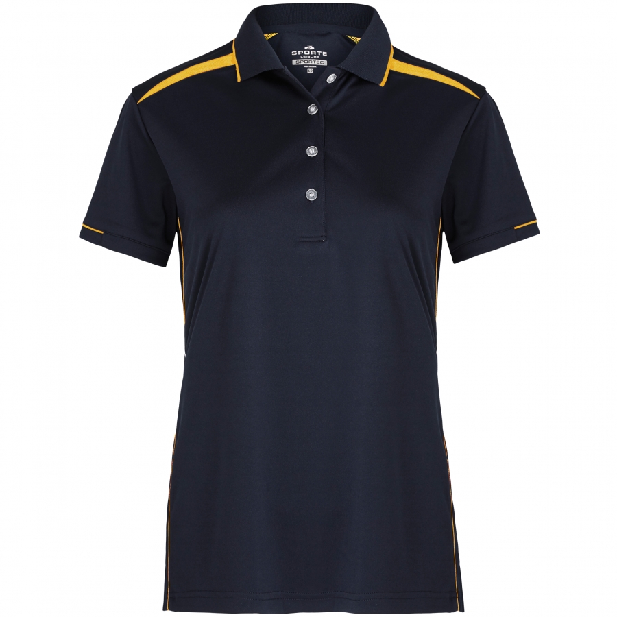 LADIES ZONE POLO - French Navy / Gold
