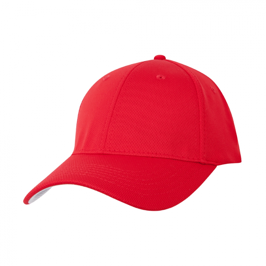 CONTRAST TECH CAP - POP RED / CHROME