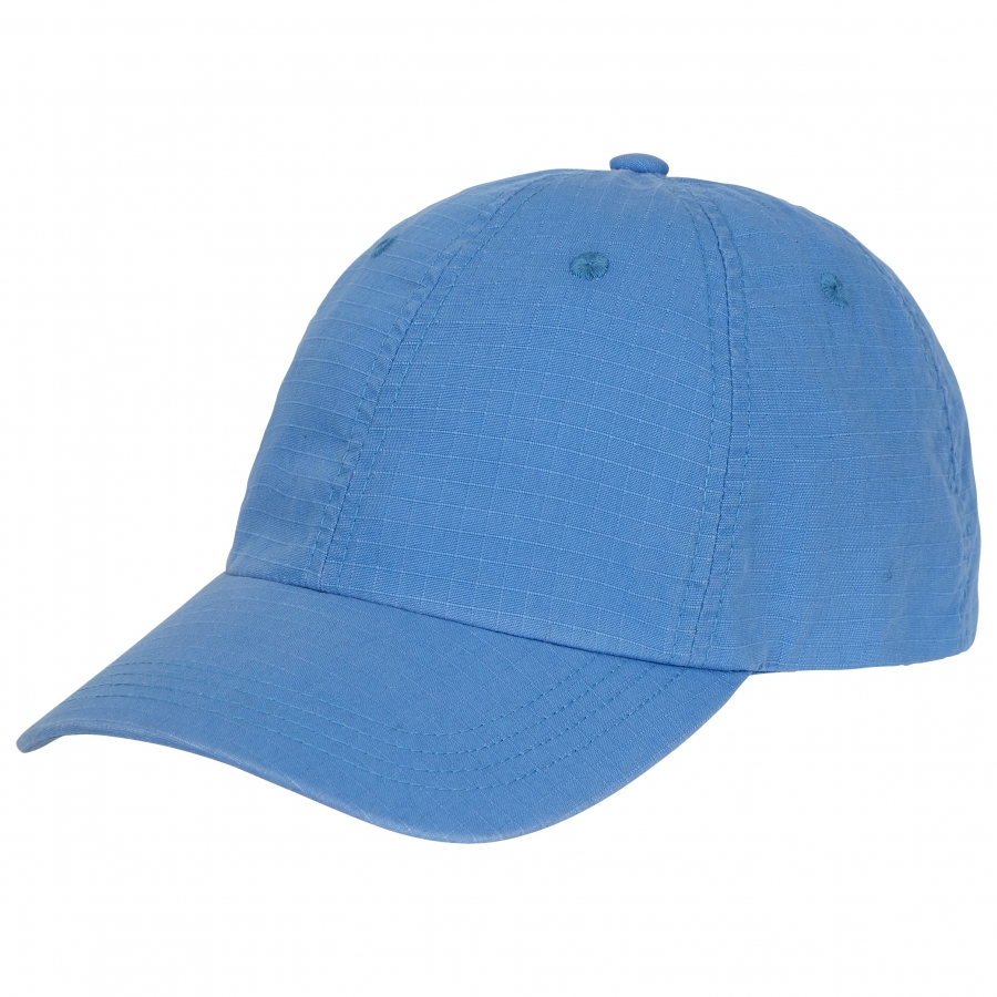 TEXTURED COTTON TWILL CAP - BLUE