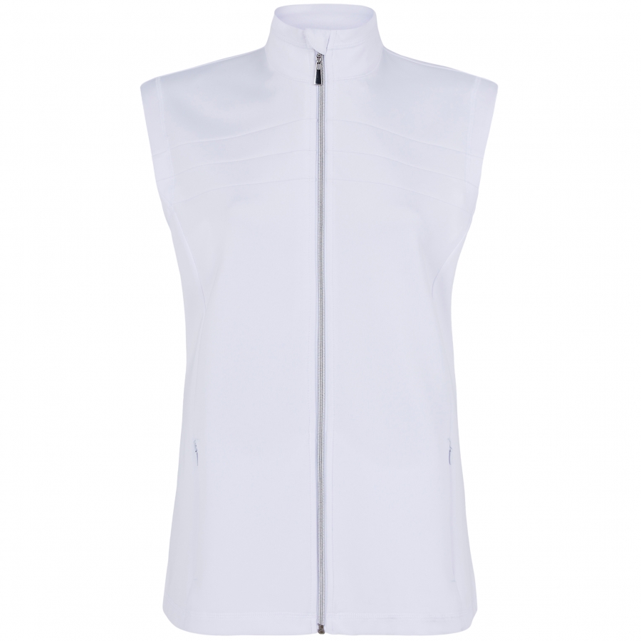 Ladies Dayzee Thermo-Tec Full Zipper Vest - WHITE