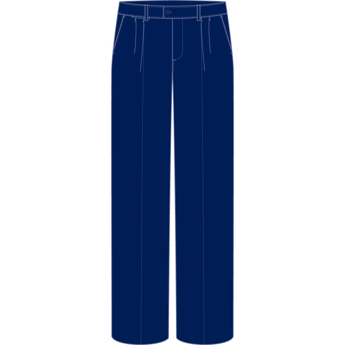 MENS COTTON TWILL TROUSER - NAVY