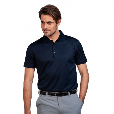 MENS SOLID MERCERISED POLO